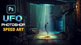 "UFO- Attraction" Photo Manipulation Speed Art | Photoshop Tutorial