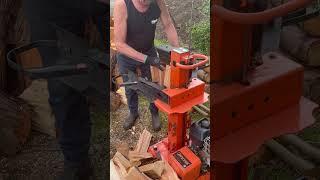 Ryetec log splitter #woodsman #machine #garden #log #inaction #noisy #carbonneutral #firewood #work