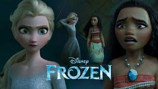 Moana vs Elsa Return the Heart | Forest Spirit Frozen 3 [Fanmade Scene]