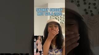 SYDNEY SWEENEY MET GALA 2023 #shorts  #sydneysweeney