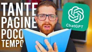 Come studiare TANTE PAGINE IN POCO TEMPO con ChatGPT 