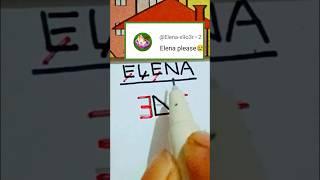 ELENA   Name Logo Design #trending #art #logo #viral #youtubeshorts #shorts