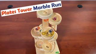 Tower of Plates: Mesmerizing Marble Run  Gadgetify