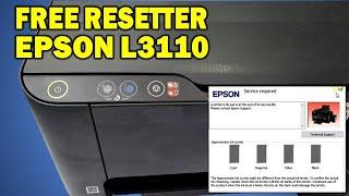 How To Reset Epson L3110 printer ink pad is at the end of its service life with FREE RESETTER!