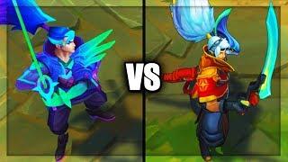 Battle Boss Yasuo vs Odyssey Yasuo Epic Skins Comparison (League of Legends)