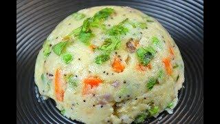 Upma Recipe | Vegetable Rava Upma | Sooji Upma | Indian Breakfast Snack Recipe