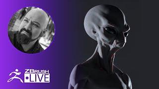 3D Model an Alien With Me ! - Miguel Guerrero - ZBrush 2020