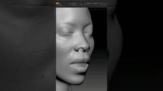  lips sculpting process #3d #3dartist #speedvideo #speedsculpt #zbrush #lips