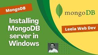 7. Install and run MongoDB Community Server in the Windows Local Machine - MongoDB