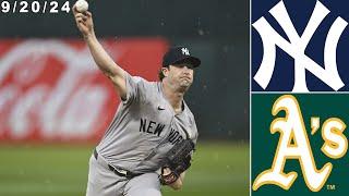 New York Yankees Highlights: vs Oakland Athletics | 9/20/24