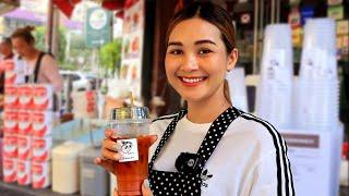 Beautiful Thai Lady - Ploysai Coffee | The Most Popular Coffee Lady in Bangkok | Thai Street Food