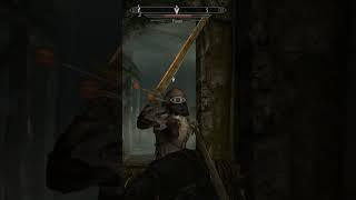 Skyrim: Hard-headed Orc holds the blowArcher gameplay #skyrimmods #shorts