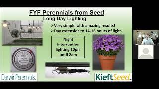 Tech On Demand: First-Year Flowering Perennials (Part 2) Seed-Raised for Spring Sales