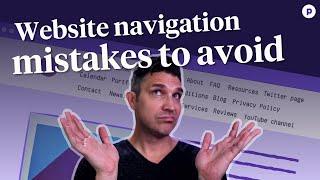 Website navigation MISTAKES TO AVOID (and best practices)