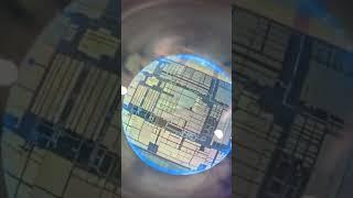 Apple Microchip CPU Under Microscope 