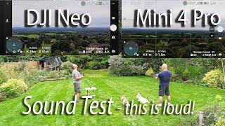 DJI Neo & Mini 4 Pro Sound:  In Flight, Side by Side - Absolutely Nuts