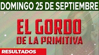 Resultado del sorteo El Gordo de la Primitiva del Domingo 25 de Septiembre del 2022.