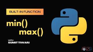 min-max functions in python | python built-in functions | Python Live Session |  #softethics