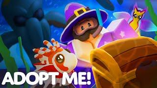 Beware CRANKY THE KRAKEN! 🪙Steal ALL HIS TREASURE! Adopt me! Ocean Theme Update Trailer!