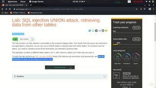 SQL injection UNION attack, retrieving data from other tables (Video Solution) | 2020 -2021