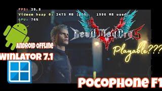 DEVIL MAY CRY 5 ANDROID | Winlator 7.1 | Pocophone F1 Snapdragon 845+Setting