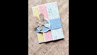 fancy fun fold card /Akkordeonkarte / Herbstwiese / für Anfänger / SU