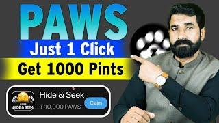 Paws Just One Click and Get Points | Paws Airdrop News Update | Paws Listing Update | albarizone