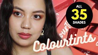 COLOURETTE COLOURTINTS SWATCHES ALL 35 SHADES!!!