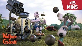 Wallace & Gromit's Cracking Contraptions ️ | 15+ MIN Compilation ⏱️ #WallaceandGromit