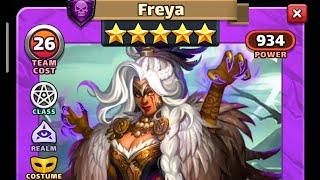 Empires and Puzzles New Costume Freya Test Drive & Thoughts - Nowy Kostium Freya Test i Przemyślenia