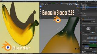 How To Make Banana In Blender 2.82 / Banana make in Blender