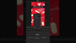 REDUCE OPACITY in FUSION. #davinciresolve #shorts