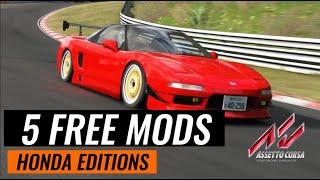 5 FREE MODS HONDA EDITIONS // ASSETTO CORSA