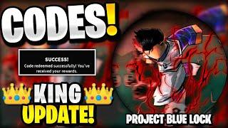 *NEW* All Working KING UPDATE CODES FOR PROJECT BLUE LOCK! ROBLOX PROJECT BLUE LOCK CODES