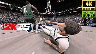 NBA 2K25 PC Next Gen Mods | Bucks vs Mavericks | Ultra Settings [4K]