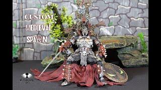 CUSTOM MCFARLANE TOYS KICKSTARTER MEDIEVAL SPAWN BLACK VERSION