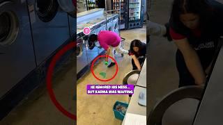 Rude Man Ignored His Mess… But Karma Got Him Instantly #shorts