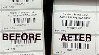 BARCODE PRINT NOT CLEAR HOW TO RECTIFY RAINTECH POS BILLING SOFTWARE Billing Software