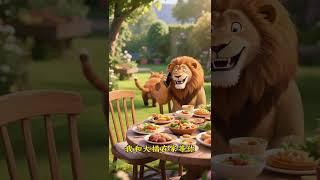 The Plan of the Orange Cat and the Lion #cat #aicat #fatcat #orangecat #cat2025 #animals