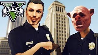 GTA V Online - LOCA ACADEMIA DE POLICÍA - Amor a primera vista!! - NexxuzHD