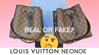 Real or Fake? Comparison of an Authentic and Counterfeit Louis Vuitton NeoNoe