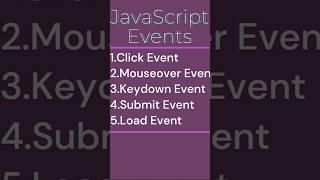 What are Javascript Events?|#javascript #webdesign #malayalam