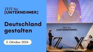 ZEIT für Unternehmer: Im Gespräch mit Dr. Robert Habeck