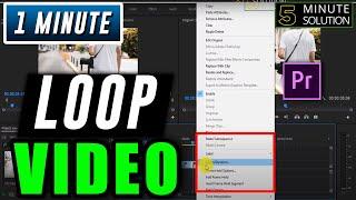 How to loop video in premiere pro 2024 | adobe premiere PRO Tutorial