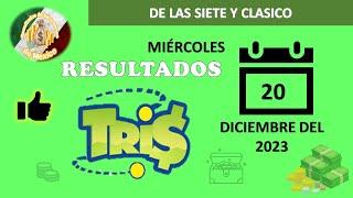 RESULTADO TRIS DE LAS SIETE, TRIS CLÁSICO DEL MIÉRCOLES 20 DE DICIEMBRE DEL 2023