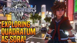 Kingdom Hearts 3 - Finally Exploring Quadratum as Sora - World Mod Preview!