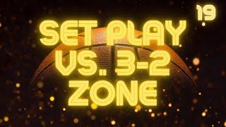 Set Play vs. 1-2-2 or 3-2 Zone Defense - Two Person Game