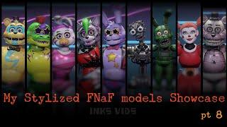 [Blender/FNaF] My stylized models Showcase pt 8