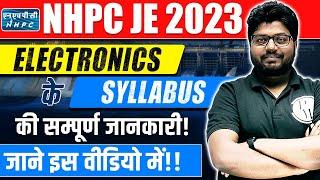 NHPC JE 2023 | Electronics & Communication Full Syllabus | Complete Information