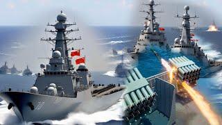 China's Warship Brigade Readiness Unveiled During Naval Drills